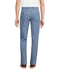 Cremieux Blue Label Madison Classic Fit Flat Front Chambray Pants