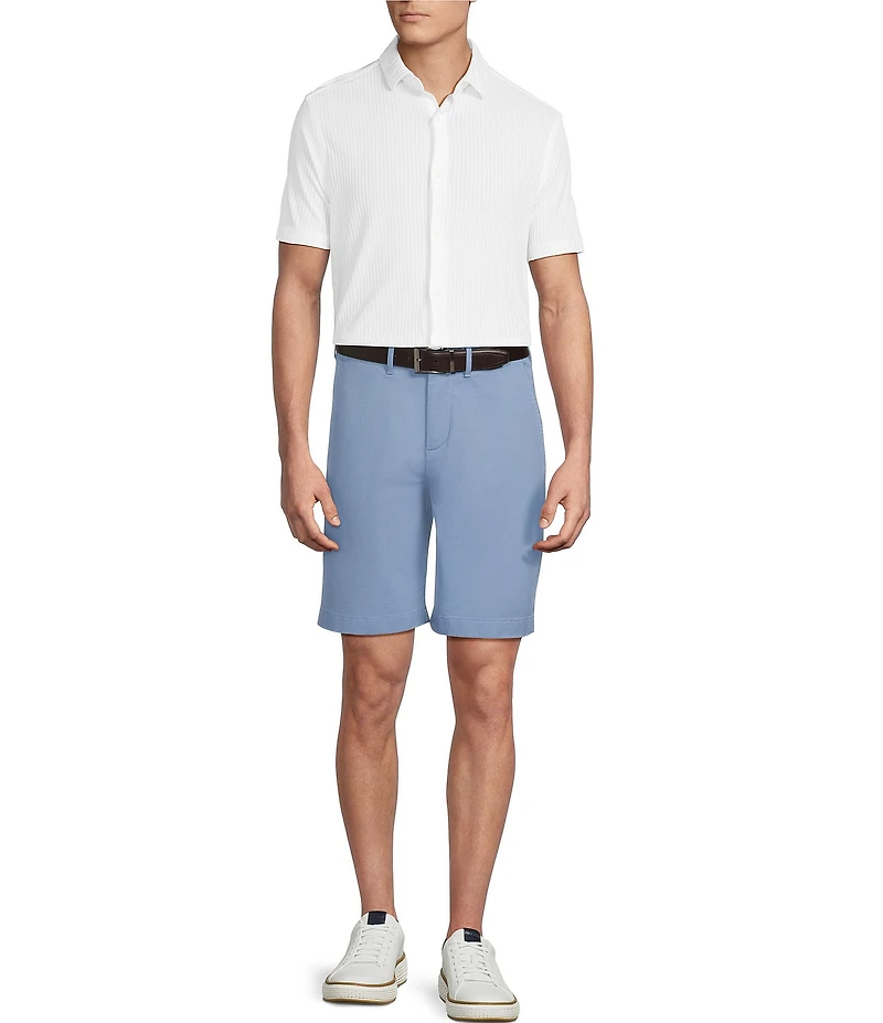 Cremieux Blue Label Madison Classic Fit Flat Front Stretch 9#double; Inseam Shorts