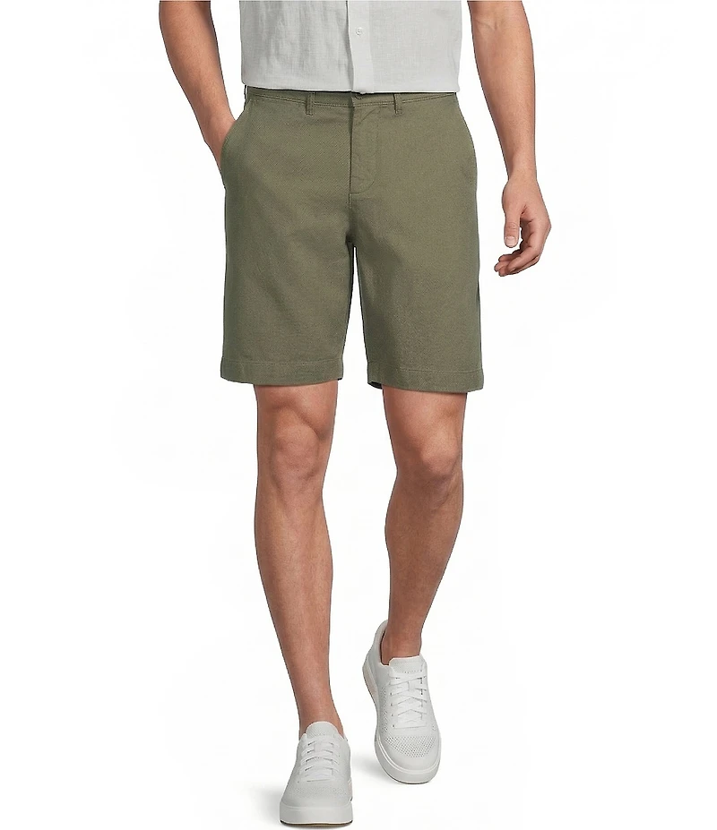 Cremieux Blue Label Madison Classic Fit Flat Front Stretch 9#double; Inseam Shorts