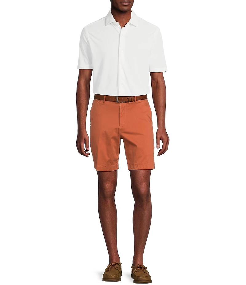 Cremieux Blue Label Madison Classic Fit Garment-Dyed 8#double; Inseam Shorts