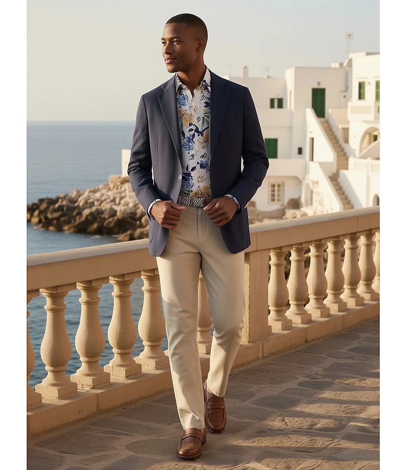 Cremieux Blue Label Madison Classic Fit Stretch Waist Linen Jogger Pants