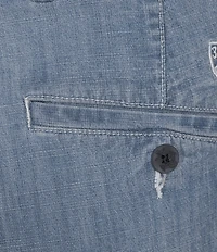 Cremieux Blue Label Madison Flat Front Chambray Pants
