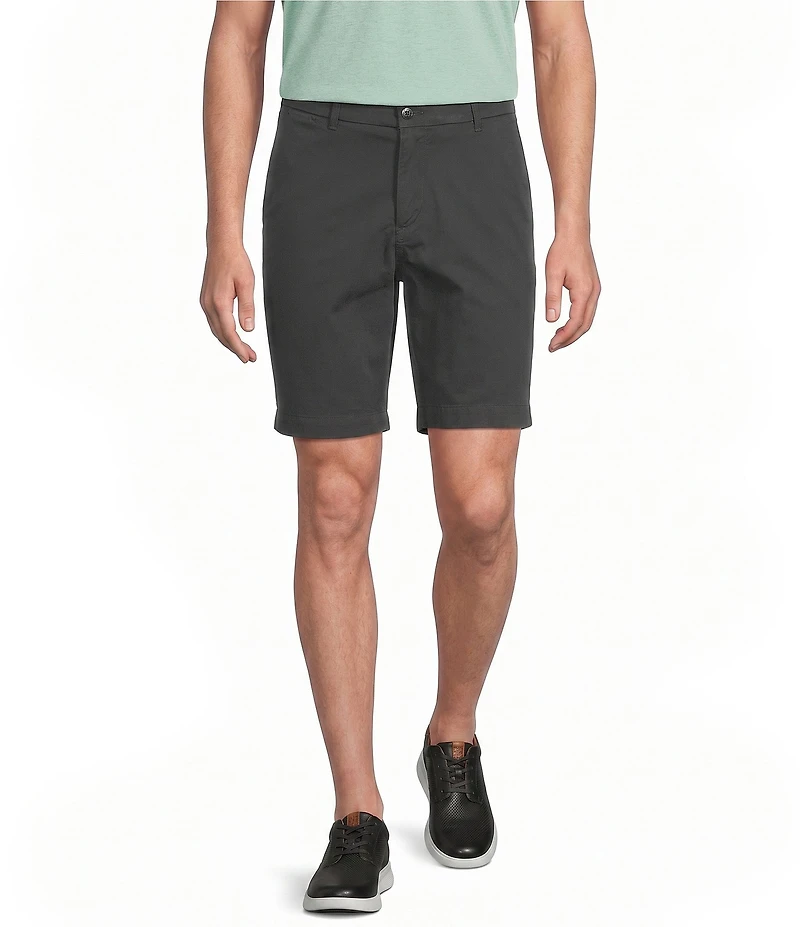 Cremieux Blue Label Madison Flat Front Garment Dyed 8#double; Inseam Shorts