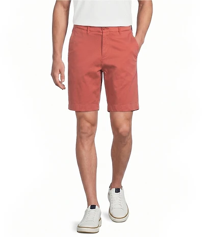 Cremieux Blue Label Madison Flat Front Garment Dyed 8#double; Inseam Shorts