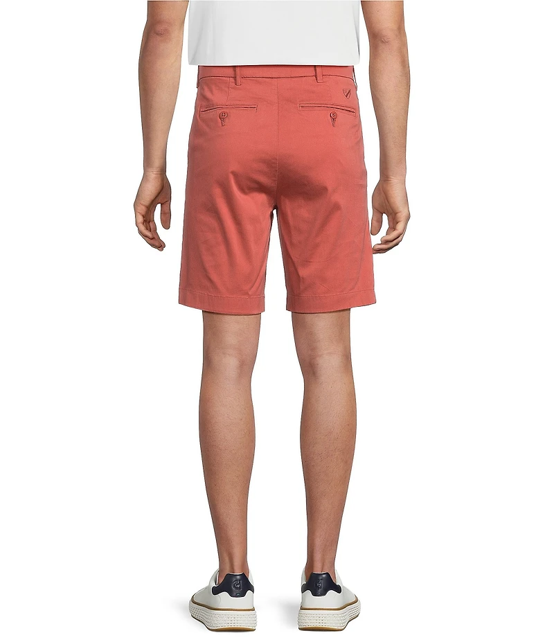 Cremieux Blue Label Madison Flat Front Garment Dyed 8#double; Inseam Shorts