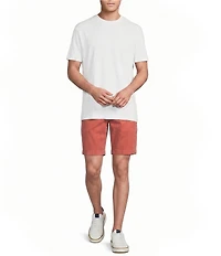 Cremieux Blue Label Madison Flat Front Garment Dyed 8#double; Inseam Shorts