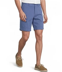 Cremieux Blue Label Madison Flat Front Garment Dyed 8#double; Inseam Shorts