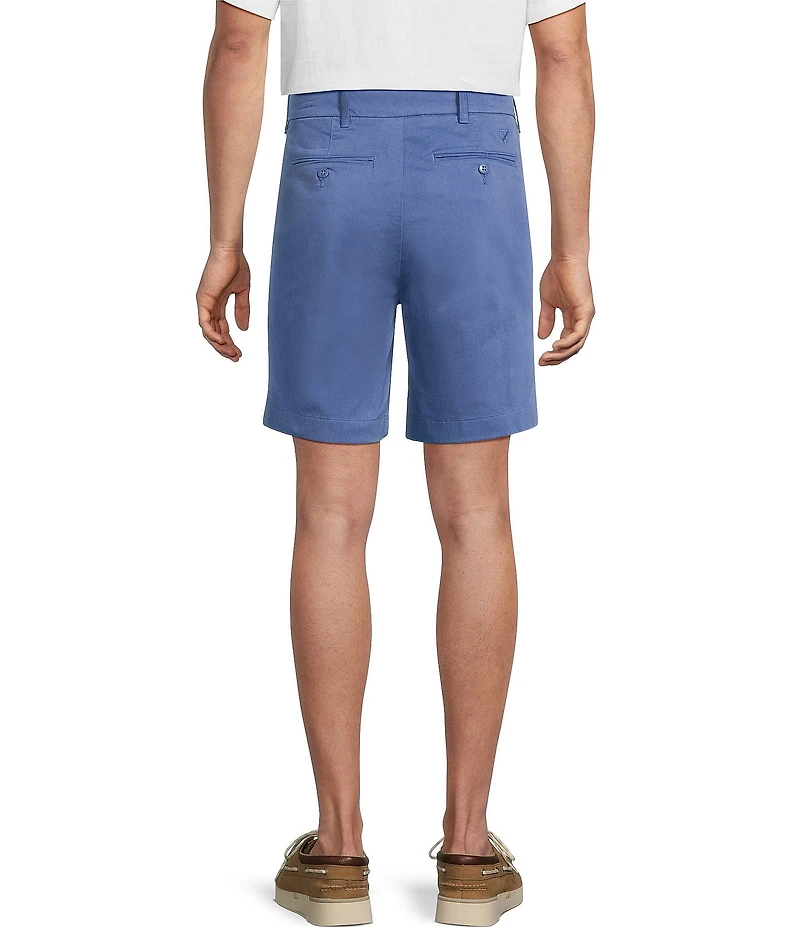 Cremieux Blue Label Madison Flat Front Garment Dyed 8#double; Inseam Shorts