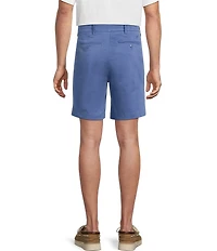 Cremieux Blue Label Madison Flat Front Garment Dyed 8#double; Inseam Shorts