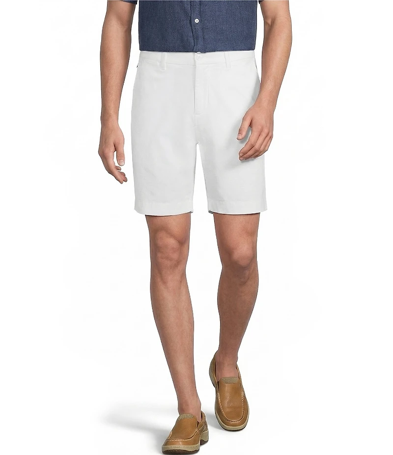 Cremieux Blue Label Madison Flat Front Garment Dyed 8#double; Inseam Shorts