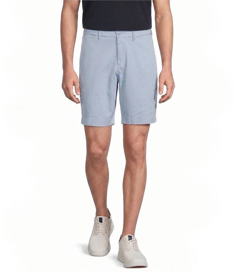 Cremieux Blue Label Madison Flat Front Garment Dyed 8#double; Inseam Shorts