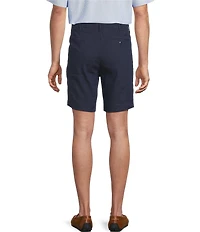 Cremieux Blue Label Madison Flat Front Linen Blend 8#double; Inseam Shorts