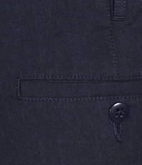 Cremieux Blue Label Madison Flat Front Linen Blend 8#double; Inseam Shorts