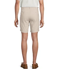 Cremieux Blue Label Madison Flat Front Linen Blend 8#double; Inseam Shorts