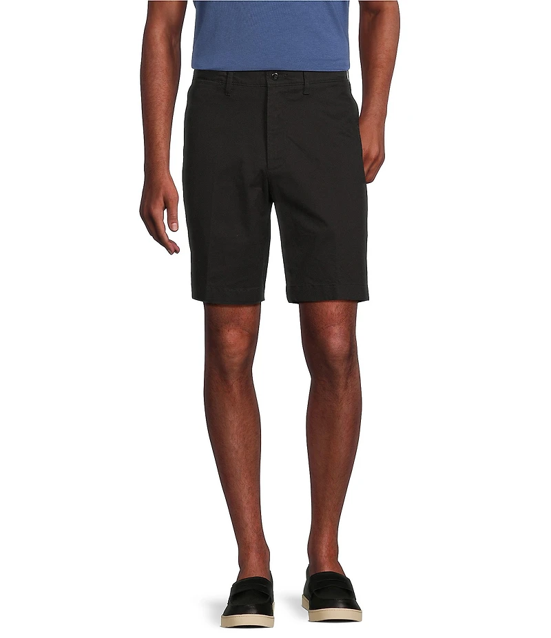 Cremieux Blue Label Madison Relaxed Fit Flat Front Comfort Stretch 9#double; Inseam Shorts