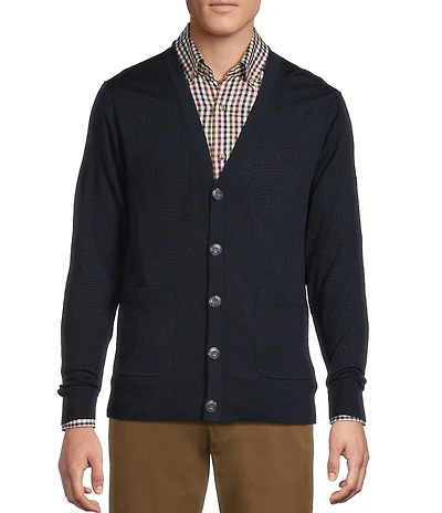 Cremieux Blue Label Merino Wool Cardigan