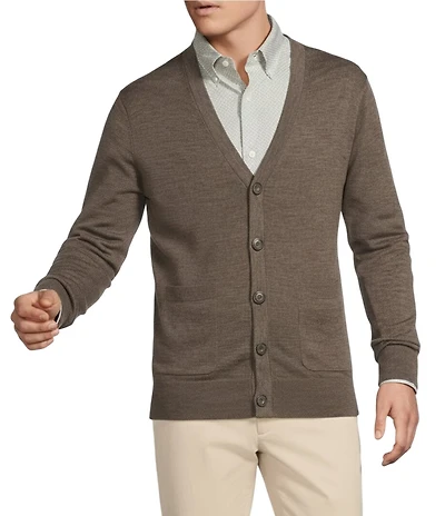 Cremieux Blue Label Merino Wool Cardigan