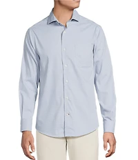 Cremieux Blue Label Micro-Check BRRR Oxford Long Sleeve Woven Shirt