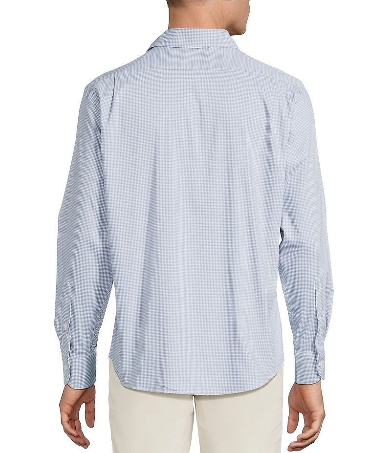Cremieux Blue Label Micro-Check BRRR Oxford Long Sleeve Woven Shirt