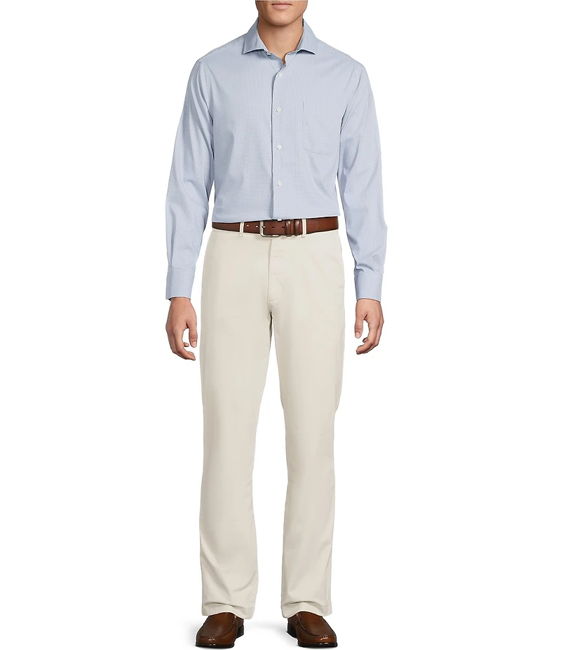 Cremieux Blue Label Micro-Check BRRR Oxford Long Sleeve Woven Shirt