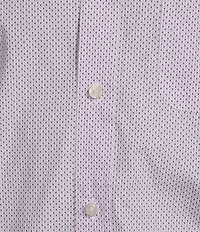 Cremieux Blue Label Micro Geo Print Poplin Short Sleeve Woven Shirt