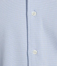 Cremieux Blue Label Micro-Stripe Brrr°® Jacquard Coat Front Short Sleeve Woven Shirt