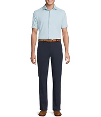 Cremieux Blue Label Micro-Stripe Brrr°® Jacquard Coat Front Short Sleeve Woven Shirt