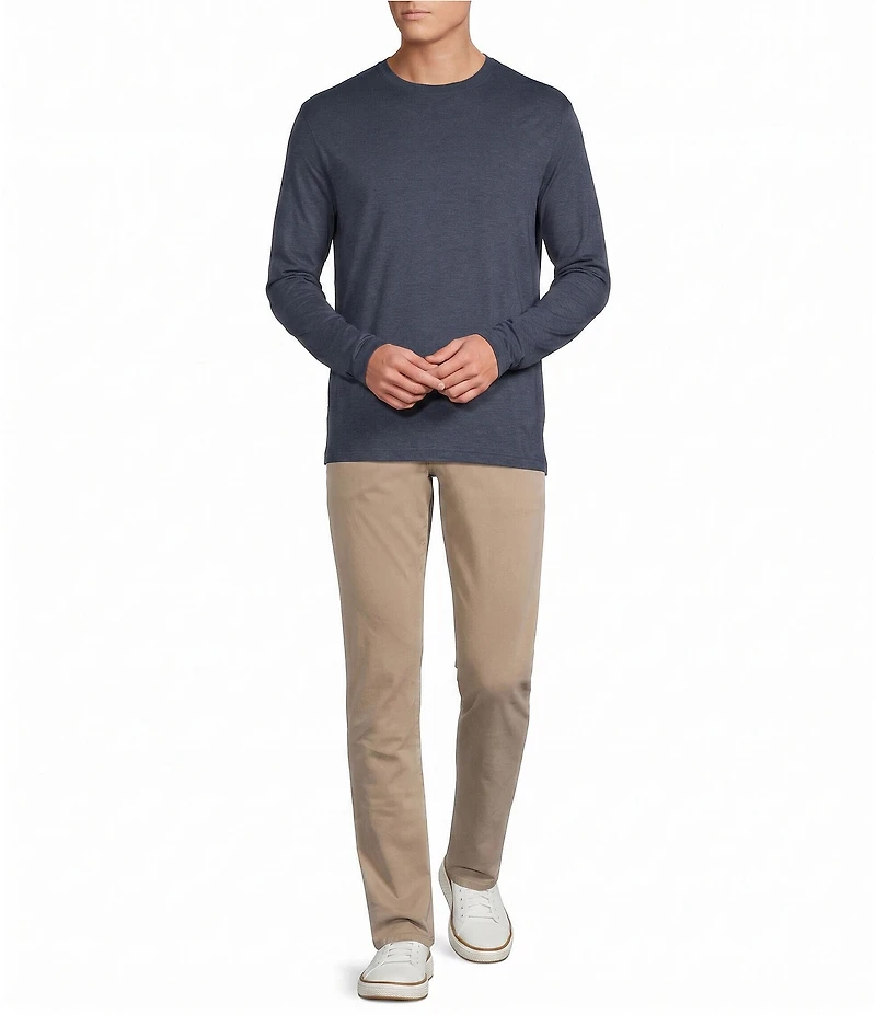 Cremieux Blue Label Micro Stripe Long Sleeve T-Shirt