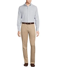 Cremieux Blue Label Micro-Stripe Oxford Long Sleeve Woven Shirt