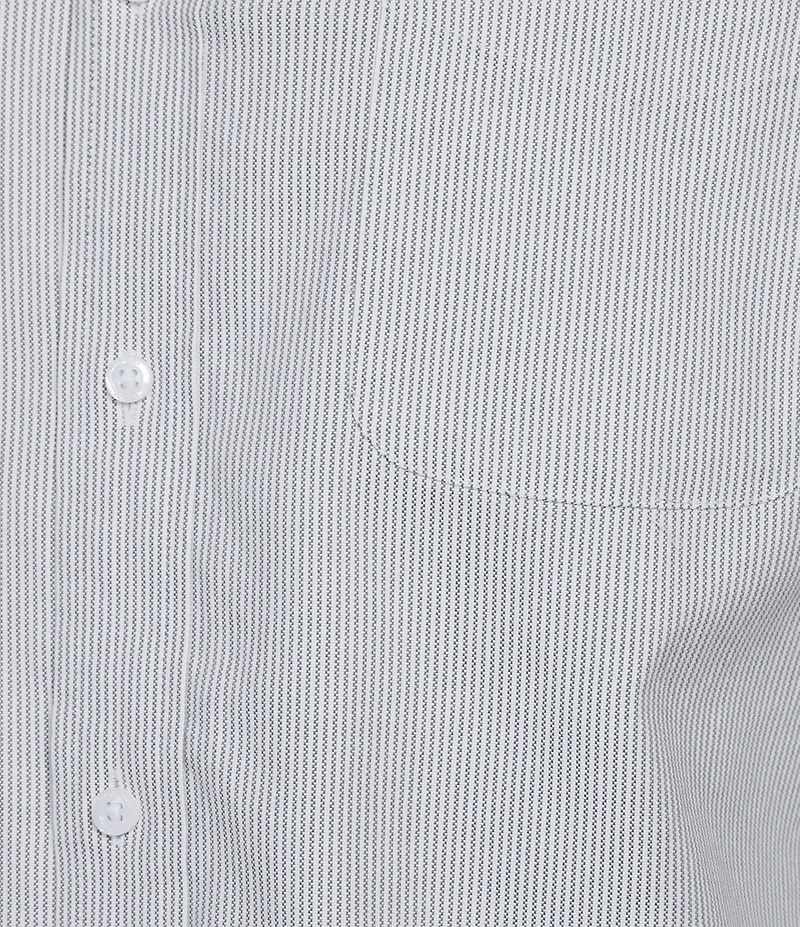 Cremieux Blue Label Micro-Stripe Oxford Long Sleeve Woven Shirt