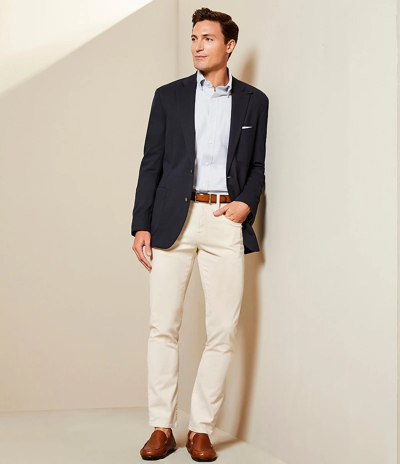 Cremieux Blue Label Micro-Stripe Oxford Long Sleeve Woven Shirt