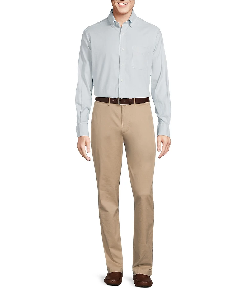 Cremieux Blue Label Micro-Stripe Oxford Long Sleeve Woven Shirt