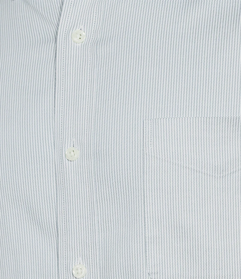 Cremieux Blue Label Micro-Stripe Oxford Long Sleeve Woven Shirt