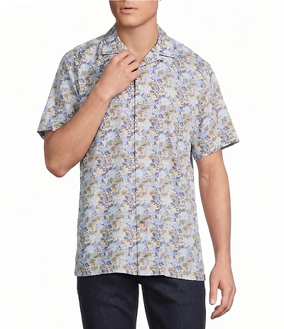 Cremieux Blue Label Modal Floral Print Short Sleeve Woven Camp Shirt