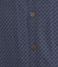 Cremieux Blue Label Modal Geometric Print Short Sleeve Woven Camp Shirt