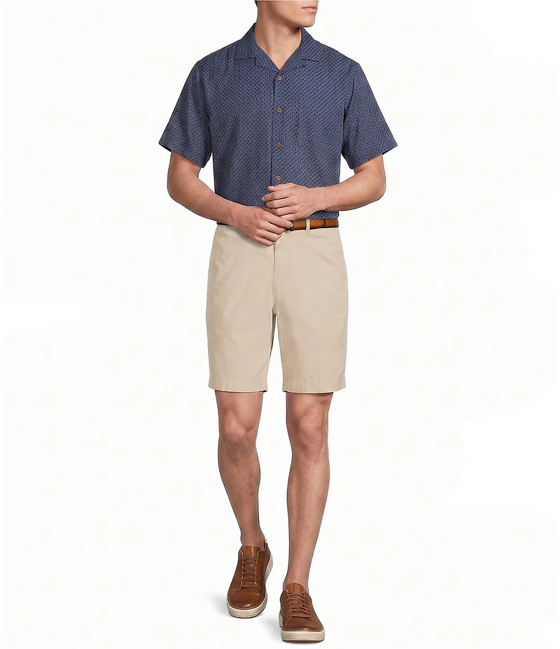 Cremieux Blue Label Modal Geometric Print Short Sleeve Woven Camp Shirt
