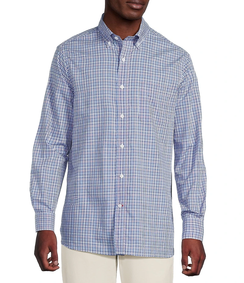 Cremieux Blue Label Multi Color Plaid Long Sleeve Woven Shirt