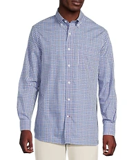 Cremieux Blue Label Multi Color Plaid Long Sleeve Woven Shirt
