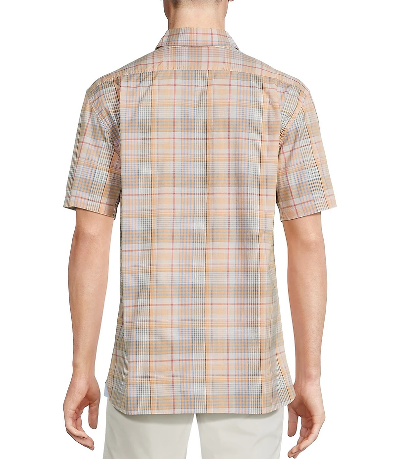 Cremieux Blue Label Multi Plaid Short Sleeve Woven Shirt