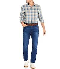 Cremieux Blue Label Neutral Plaid Long Sleeve Woven Shirt