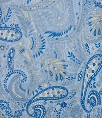 Cremieux Blue Label Paisley 70s Twill Long Sleeve Woven Shirt