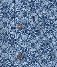 Cremieux Blue Label Paisley Print Short Sleeve Woven Camp Shirt