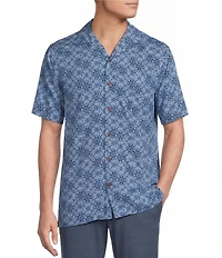 Cremieux Blue Label Paisley Print Short Sleeve Woven Camp Shirt