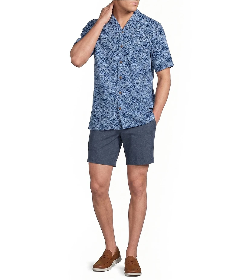 Cremieux Blue Label Paisley Print Short Sleeve Woven Camp Shirt