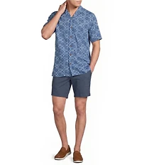 Cremieux Blue Label Paisley Print Short Sleeve Woven Camp Shirt