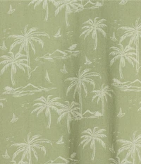 Cremieux Blue Label Palm Print Short Sleeve Woven Camp Shirt