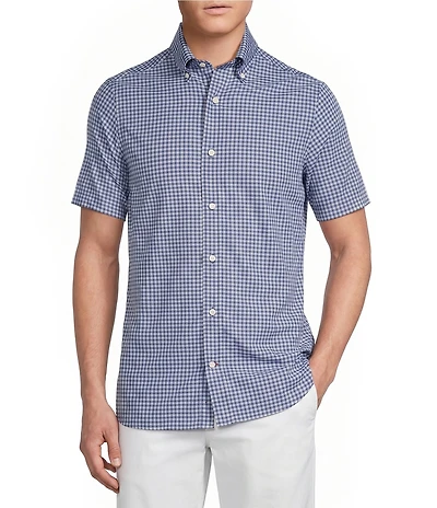 Cremieux Blue Label Performance Brrr Check Short Sleeve Woven Shirt