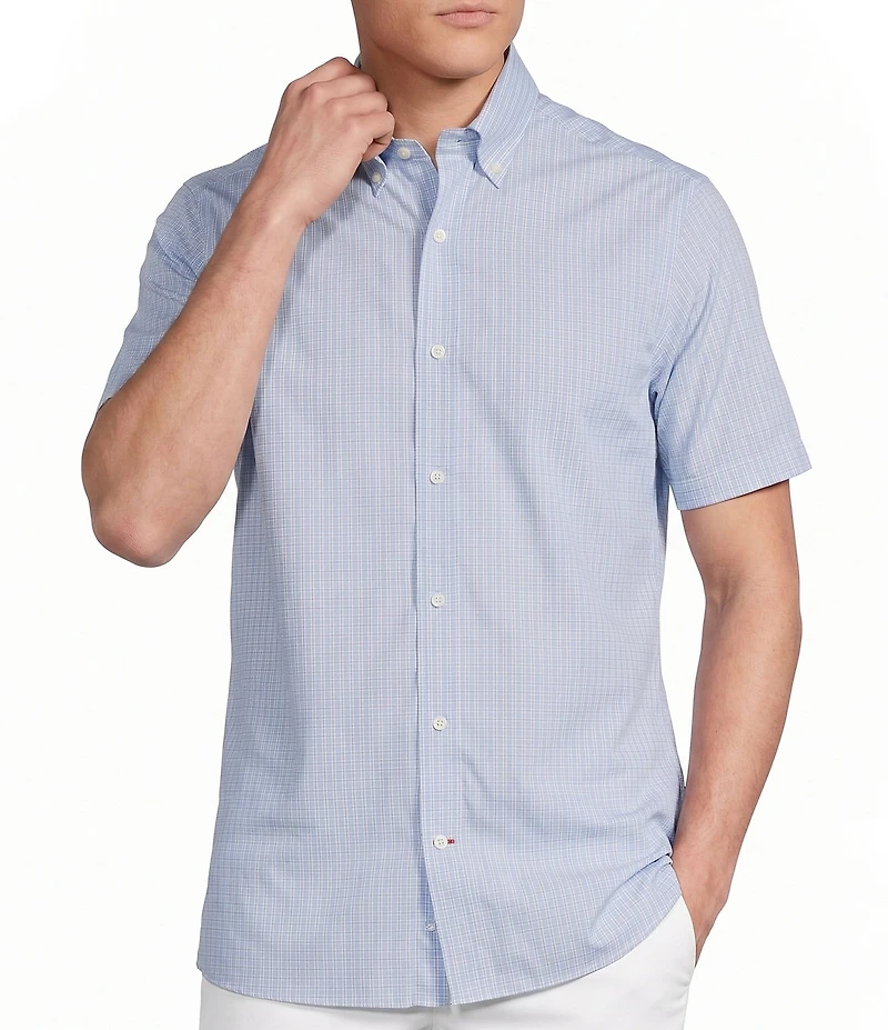 Cremieux Blue Label Performance Brrr Check Short Sleeve Woven Shirt