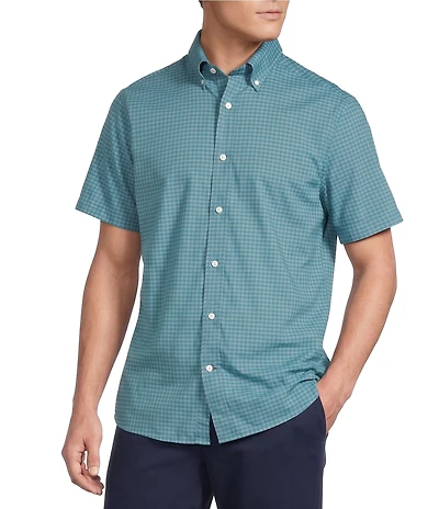 Cremieux Blue Label Performance BRRR Gingham Short Sleeve Woven Shirt
