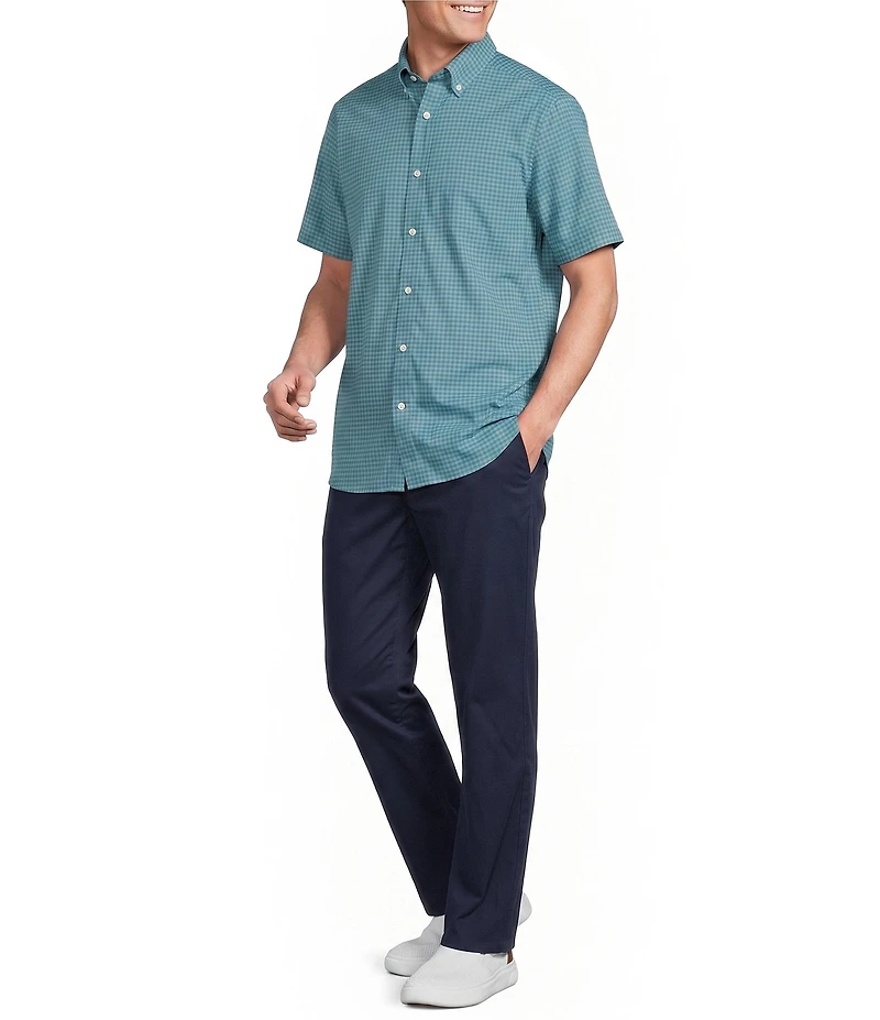 Cremieux Blue Label Performance BRRR Gingham Short Sleeve Woven Shirt